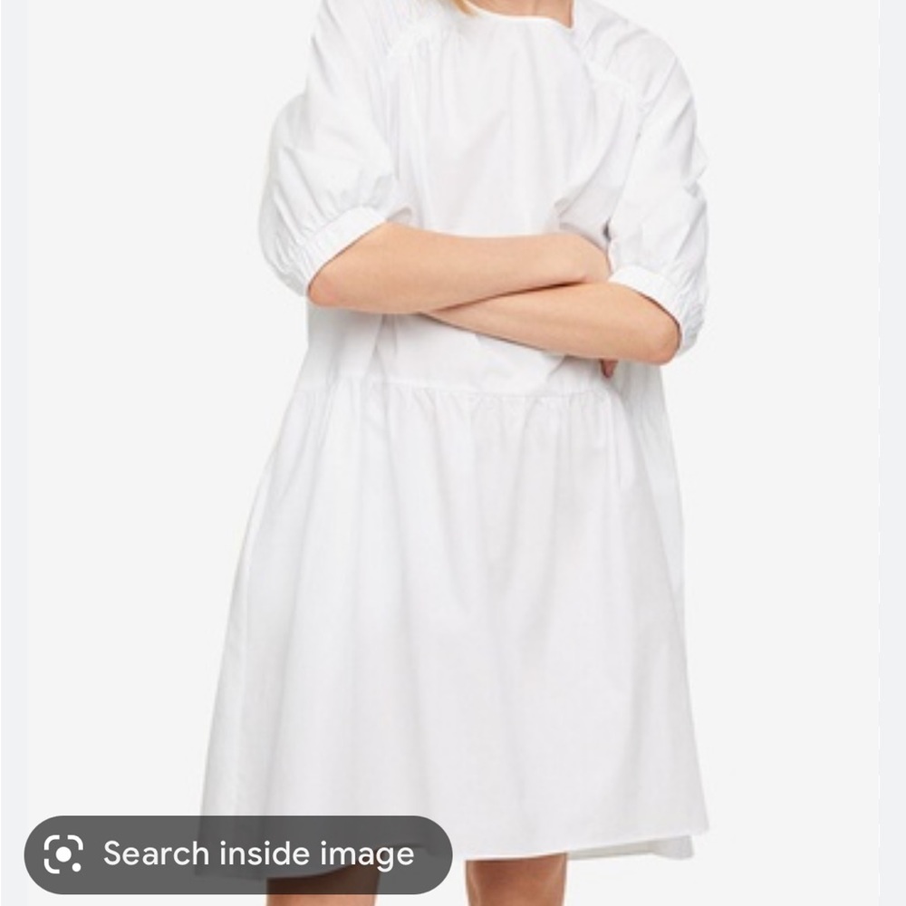 mango white cotton dress